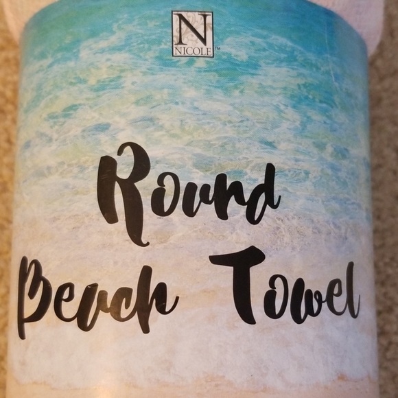 New Llama Cactus Round Beach Towel Blanket - Picture 3 of 8